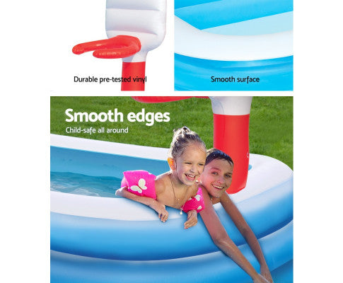 Bestway Inflatable Play Pool Kids Pool Swimming Basketball Play Pool