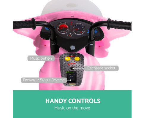 Rigo Kids Ride On Motorbike Motorcycle Car Pink