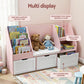Keezi Kids Bookshelf Storage Organiser Toy Box Drawer Bench Seat Cabinet Pink