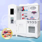 Keezi Kids Kitchen Play Set Wooden Pretend Toys Cooking Children Storage White