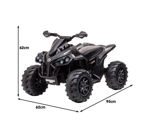 Kahuna GTS99 Kids Electric Ride On Quad Bike Toy ATV 50W - Black