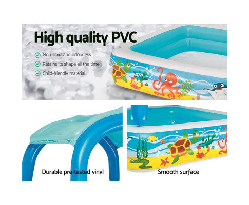 Bestway Inflatable Kids Pool Canopy Play Pool Swimming Pool Family Pools