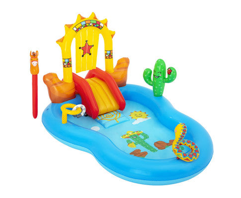 Bestway Swimming Pool Above Ground Inflatable Kids Play Wild West Pools Toy Game