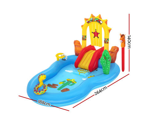 Bestway Swimming Pool Above Ground Inflatable Kids Play Wild West Pools Toy Game