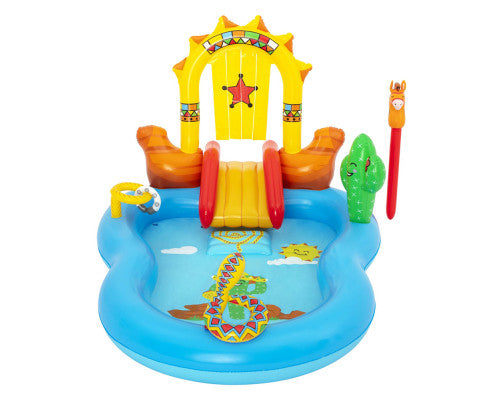 Bestway Swimming Pool Above Ground Inflatable Kids Play Wild West Pools Toy Game