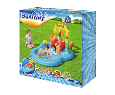 Bestway Swimming Pool Above Ground Inflatable Kids Play Wild West Pools Toy Game