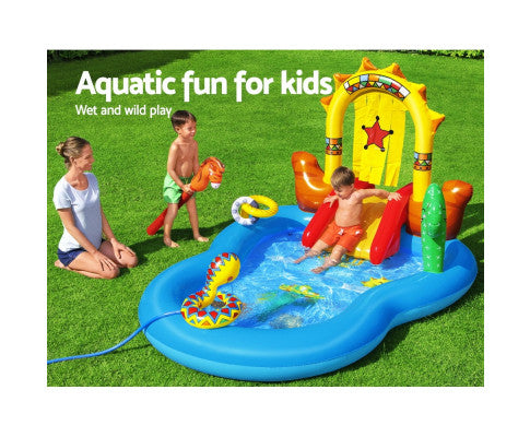 Bestway Swimming Pool Above Ground Inflatable Kids Play Wild West Pools Toy Game