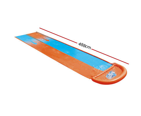 Bestway Inflatable Water Slip Slide Double Kids Splash Toy Outdoor Play 4.88M