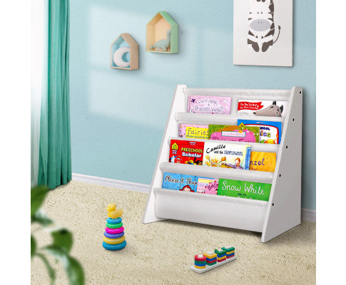 Keezi Kids Bookshelf Shelf Children Bookcase Magazine Rack Organiser Display