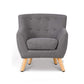 Keezi Kids Sofa Armchair Grey Linen Lounge Nordic French Couch Children Room