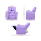 Keezi Kids Recliner Chair Purple PU Leather Sofa Lounge Couch Children Armchair