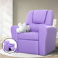 Keezi Kids Recliner Chair Purple PU Leather Sofa Lounge Couch Children Armchair