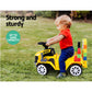 Kids Ride On Car w/ Building Blocks Toy Cars Engine Vehicle Truck Children