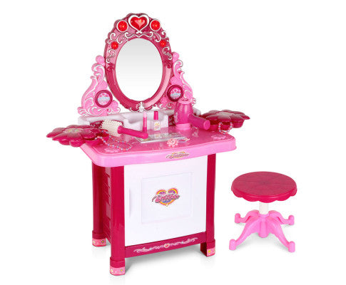 Keezi 30 Piece Kids Dressing Table Set - Pink