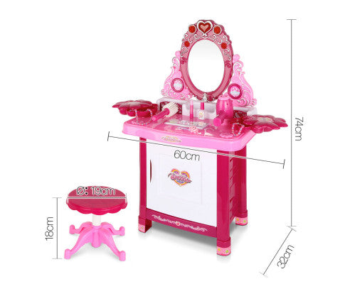 Keezi 30 Piece Kids Dressing Table Set - Pink