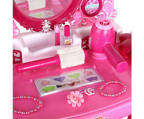 Keezi 30 Piece Kids Dressing Table Set - Pink