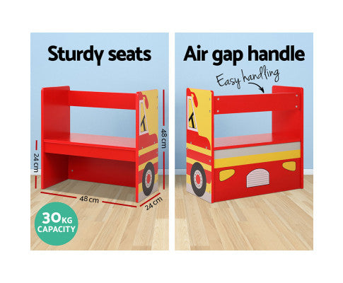 Keezi Kids Fire Truck Table & Chair Set