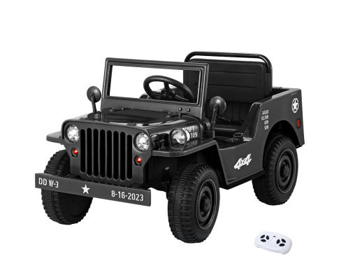 Rigo Kids Ride On Car Off Road Military Toy Cars 12V Black