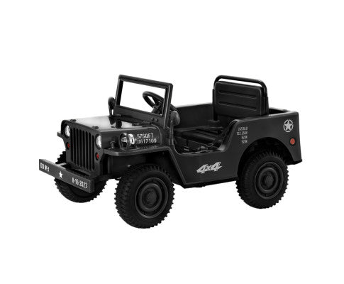 Rigo Kids Ride On Car Off Road Military Toy Cars 12V Black