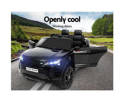 Kids Ride On Car Licensed Land Rover 12V Electric Car Toys Battery Remote Black