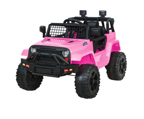 Rigo Kids Ride On Car Electric 12V Car Toys Jeep Battery Remote Control Pink