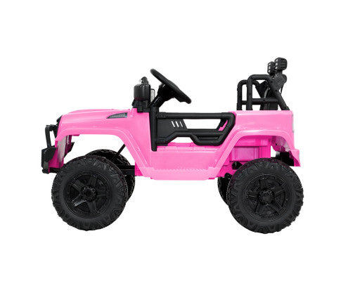 Rigo Kids Ride On Car Electric 12V Car Toys Jeep Battery Remote Control Pink