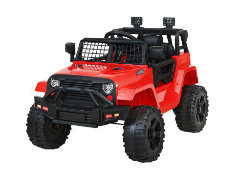 Rigo Kids Ride On Car Electric 12V Car Toys Jeep Battery Remote Control Red