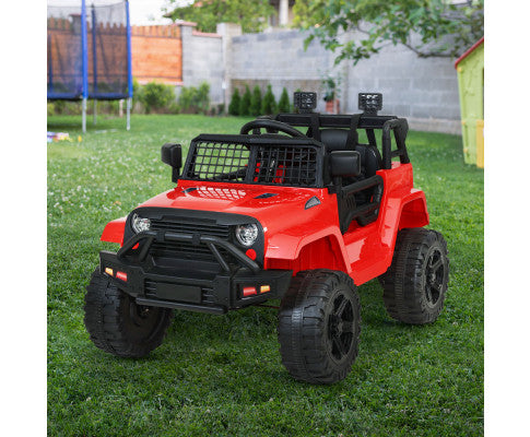 Rigo Kids Ride On Car Electric 12V Car Toys Jeep Battery Remote Control Red