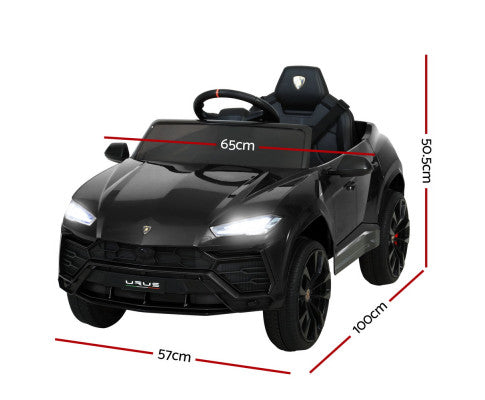 12V Electric Kids Ride On Toy Car Licensed Lamborghini URUS Remote Control Black