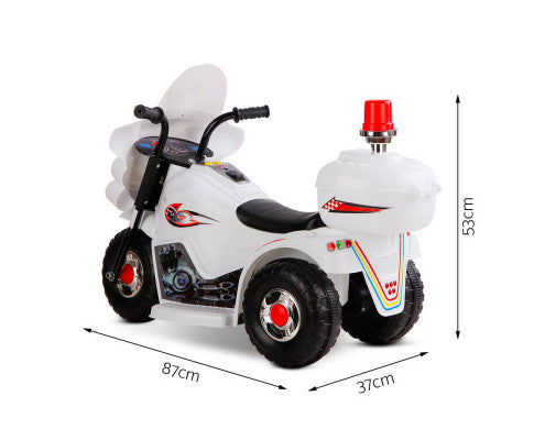 Rigo Kids Ride On Motorbike Motorcycle Car Toys White