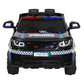 Rigo Kids Ride On Car Inspired Patrol Police Electric Powered Toy Cars Black