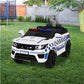 Rigo Kids Ride On Car Inspired Patrol Police Electric Powered Toy Cars White