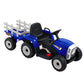 Rigo Ride On Car Tractor Toy Kids Electric Cars 12V Battery Child Toddlers Blue