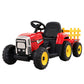 Rigo Ride On Car Tractor Toy Kids Electric Cars 12V Battery Child Toddlers Red