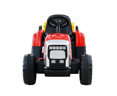 Rigo Ride On Car Tractor Toy Kids Electric Cars 12V Battery Child Toddlers Red