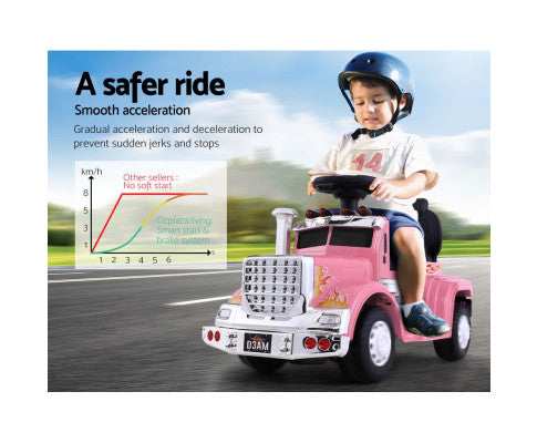 Ride On Cars Kids Electric Toys Car Battery Truck Childrens Motorbike Toy Rigo Pink