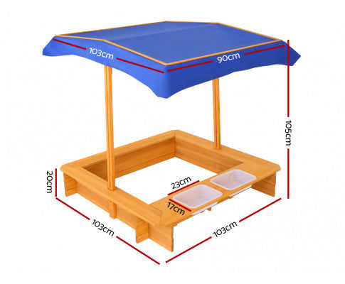 Keezi Outdoor Canopy Sand Pit