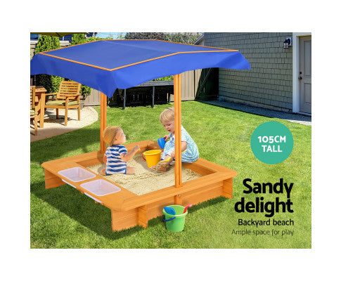 Keezi Outdoor Canopy Sand Pit