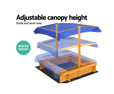 Keezi Outdoor Canopy Sand Pit