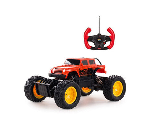 Remote Control Off Roader Rock Crawler 1:18 Scale Orange Brand New Radio Remote Orange