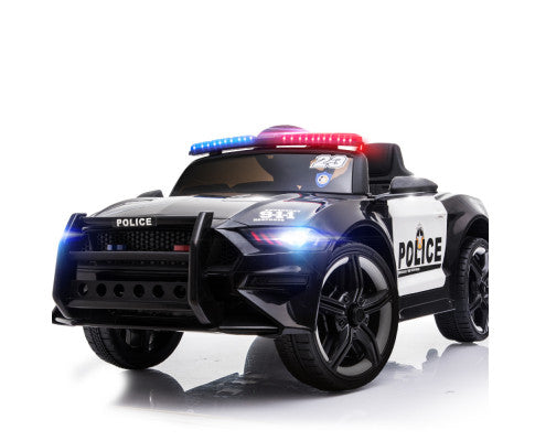 ROVO KIDS Ride-On Car Patrol Electric Battery Powered Toy Black