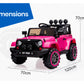 ROVO KIDS Electric Ride On Car 12V 4WD Jeep Inspired Girls Toy Battery Girls