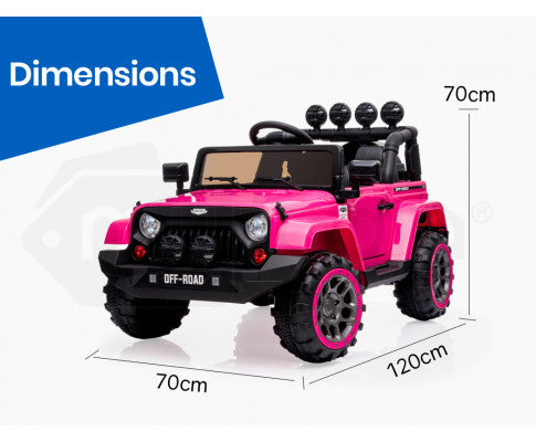 ROVO KIDS Electric Ride On Car 12V 4WD Jeep Inspired Girls Toy Battery Girls