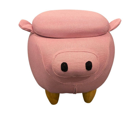 Pinky Pig Kid's Ottoman with Storage