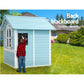 Kids Wooden Cubby House Outdoor Playhouse Pretend Play Set Childrens Toy